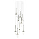 Link 9-Light Blown Glass Pendant