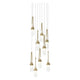 Link 9-Light Blown Glass Pendant