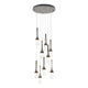 Link 9-Light Blown Glass Pendant