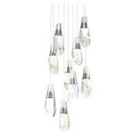 Luma 9-Light Large Crystal Pendant