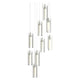 Exos Glass 9-Light Pendant