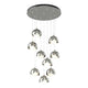 Brooklyn 9-Light Double Shade Pendant