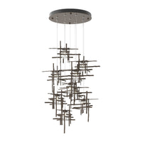 Tura 9-Light Seeded Glass Pendant
