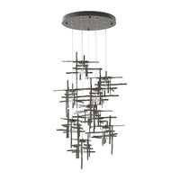 Tura 9-Light Seeded Glass Pendant