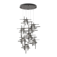 Tura 9-Light Seeded Glass Pendant