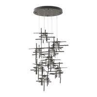 Tura 9-Light Seeded Glass Pendant