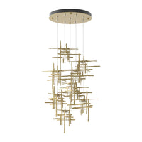Tura 9-Light Seeded Glass Pendant