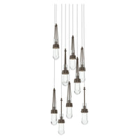 Link 9-Light Clear Glass Pendant