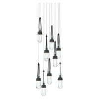 Link 9-Light Clear Glass Pendant