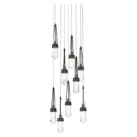 Link 9-Light Clear Glass Pendant