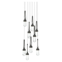 Link 9-Light Clear Glass Pendant