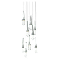 Link 9-Light Clear Glass Pendant