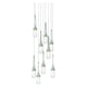 Link 9-Light Clear Glass Pendant