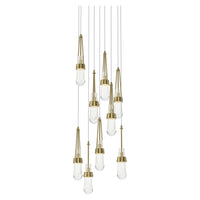 Link 9-Light Clear Glass Pendant