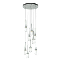 Link 9-Light Clear Glass Pendant