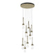 Link 9-Light Clear Glass Pendant