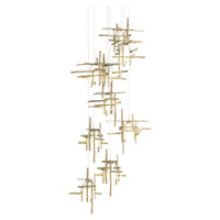 Tura 9-Light Frosted Glass Pendant