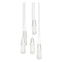 Link 5-Light Blown Glass Pendant