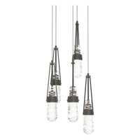 Link 5-Light Blown Glass Pendant