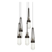 Link 5-Light Blown Glass Pendant