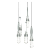Link 5-Light Blown Glass Pendant
