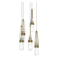 Link 5-Light Blown Glass Pendant