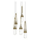 Link 5-Light Blown Glass Pendant