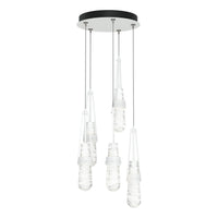 Link 5-Light Blown Glass Pendant