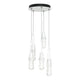 Link 5-Light Blown Glass Pendant
