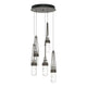 Link 5-Light Blown Glass Pendant