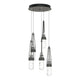 Link 5-Light Blown Glass Pendant