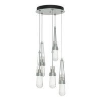 Link 5-Light Blown Glass Pendant