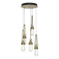 Link 5-Light Blown Glass Pendant