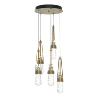 Link 5-Light Blown Glass Pendant