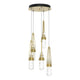 Link 5-Light Blown Glass Pendant