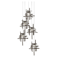 Tura 5-Light Seeded Glass Pendant