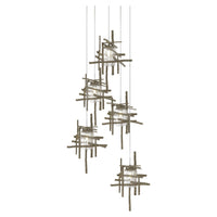 Tura 5-Light Seeded Glass Pendant