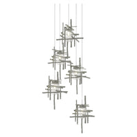 Tura 5-Light Seeded Glass Pendant