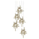 Tura 5-Light Seeded Glass Pendant