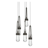 Link 5-Light Clear Glass Pendant