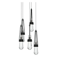 Link 5-Light Clear Glass Pendant