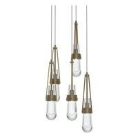 Link 5-Light Clear Glass Pendant