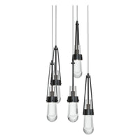 Link 5-Light Clear Glass Pendant