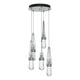 Link 5-Light Clear Glass Pendant