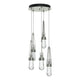 Link 5-Light Clear Glass Pendant