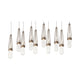 Link 10-Light Blown Glass Pendant