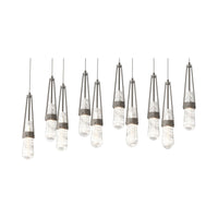 Link 10-Light Blown Glass Pendant