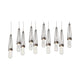 Link 10-Light Blown Glass Pendant