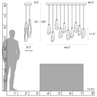 Luma 10-Light Large Crystal Pendant