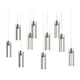 Exos Glass 10-Light Pendant